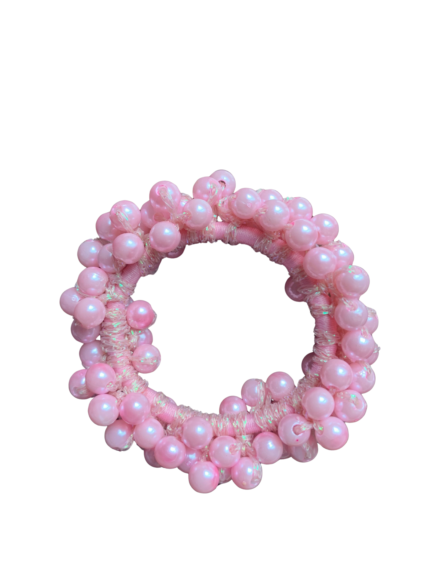 ÉLASTIQUE PERLÉ ROSE